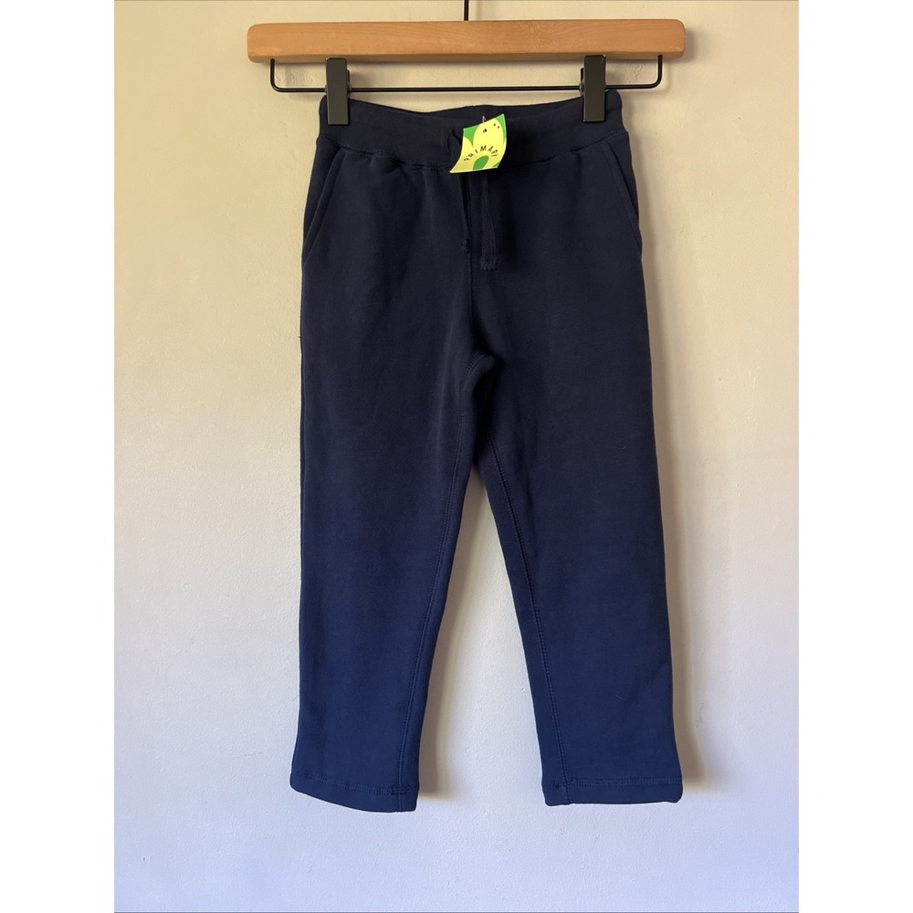 Kids Primary Cozy Sweatpants in Navy Blue Size 4 NEW